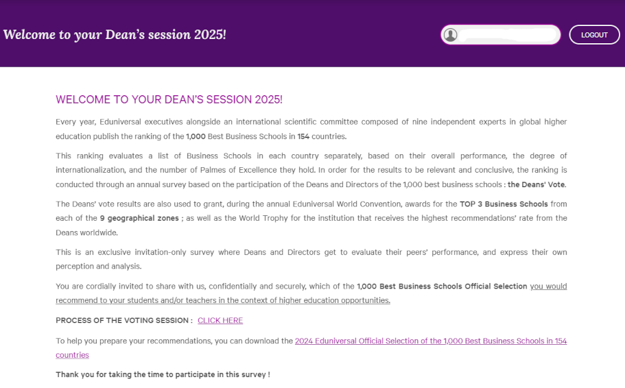 Deans’ Vote Tutorial